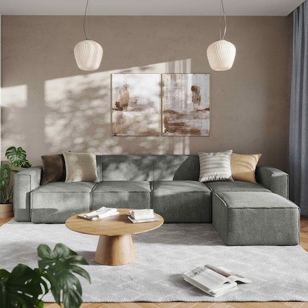 Flash Furniture Bridgetown Luxury Modular 5 Piece Sectional Sofa, Dark Gray IS-IT2231-5PCSEC-DKGRY-GG